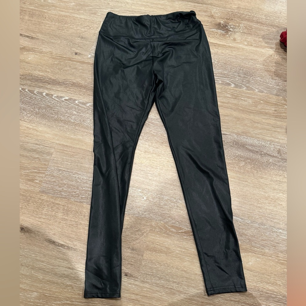 Faux leather leggings